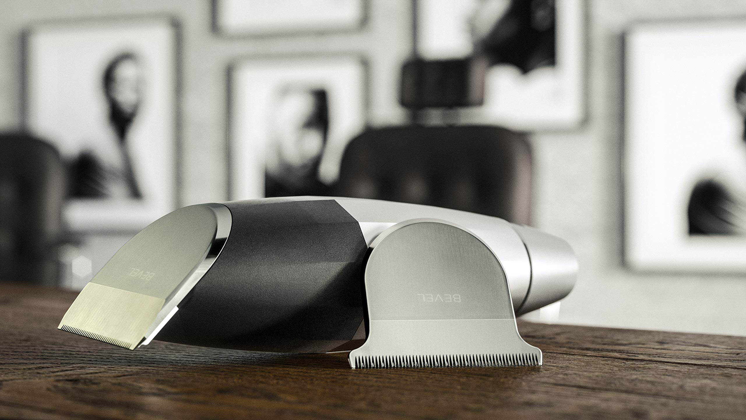 Bevel T Blade mounted on trimmer in use for controlled edging