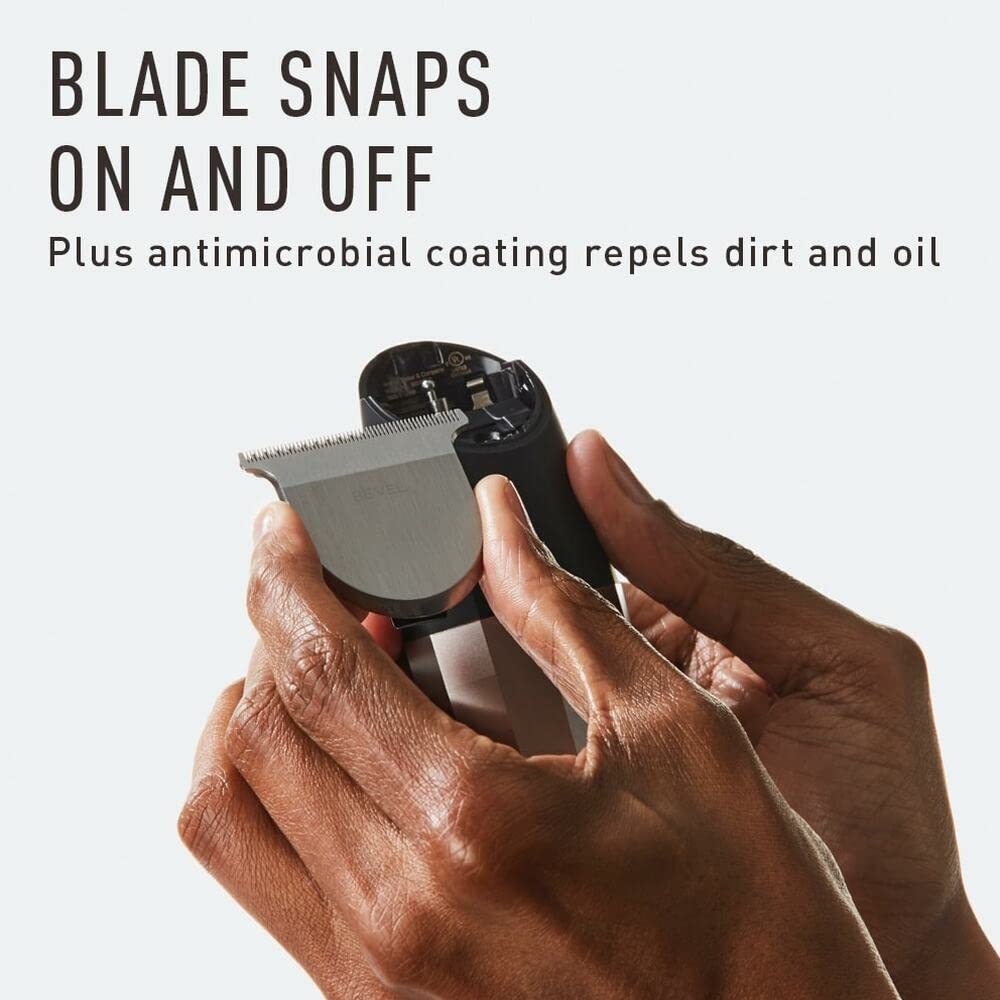 Bevel T Blade next to ruler showing compact size and scale