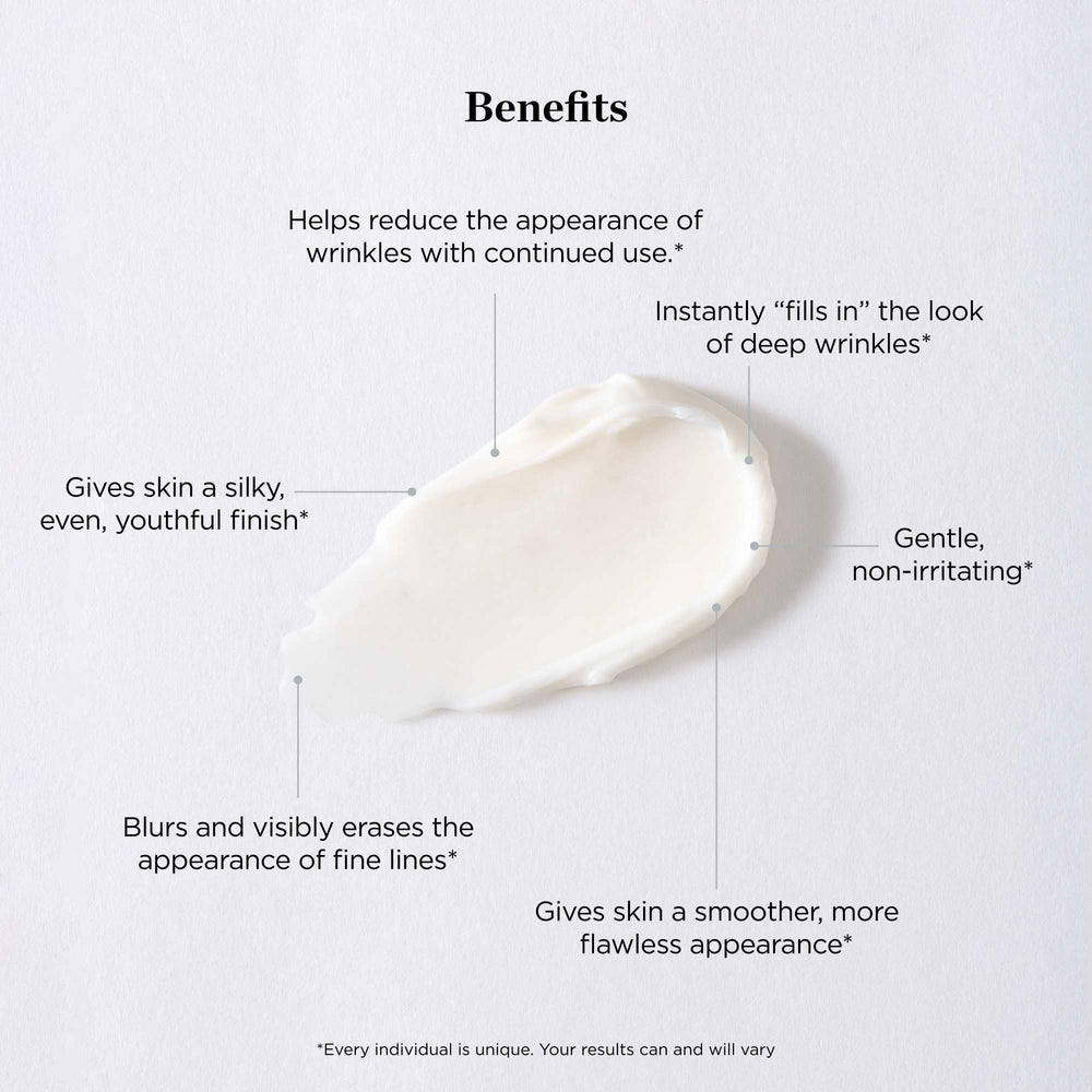 Beverly Hills MD texture close-up reveals lightweight formula that blurs lines