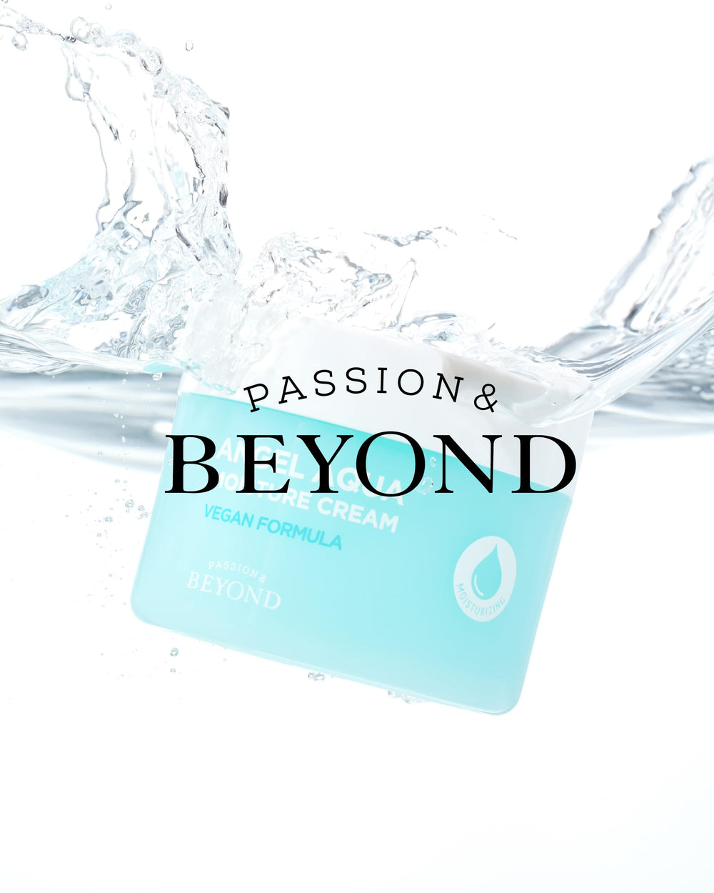 PASSION & BEYOND lifestyle scene in bathroom showing calming skincare ritual