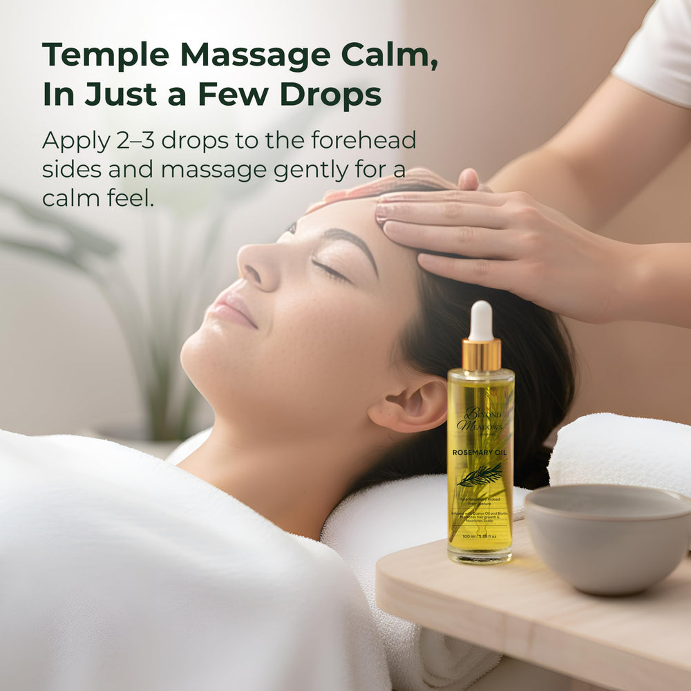 Beyond Meadows rosemary and castor oil ingredients emphasizing natural support