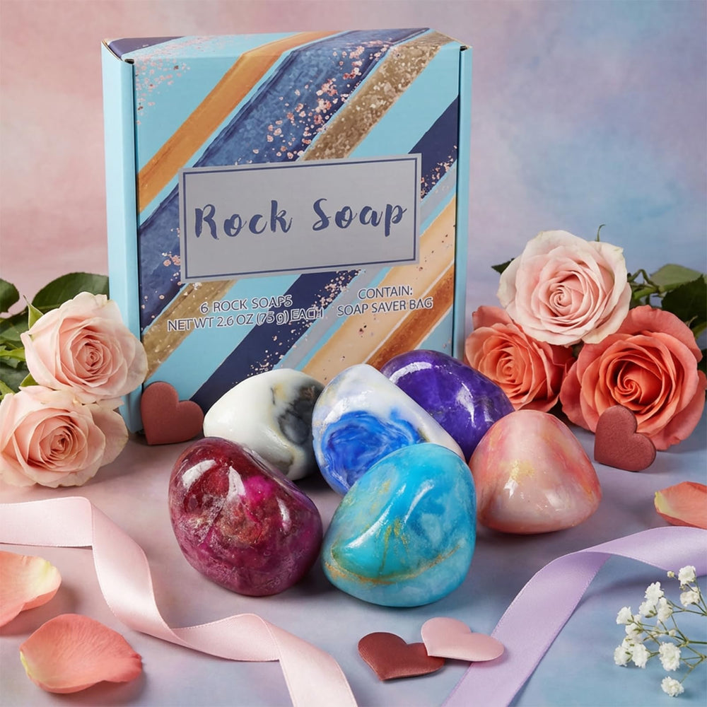 Bff Beauty Garden six scented soap bars arranged to show color variety and fragrance options