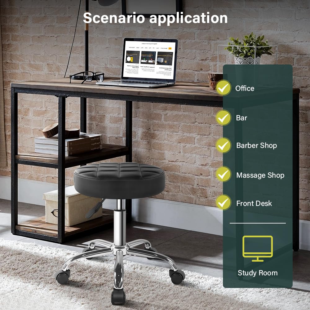 BFTOU side profile showing height-adjustable range and ergonomic posture benefit