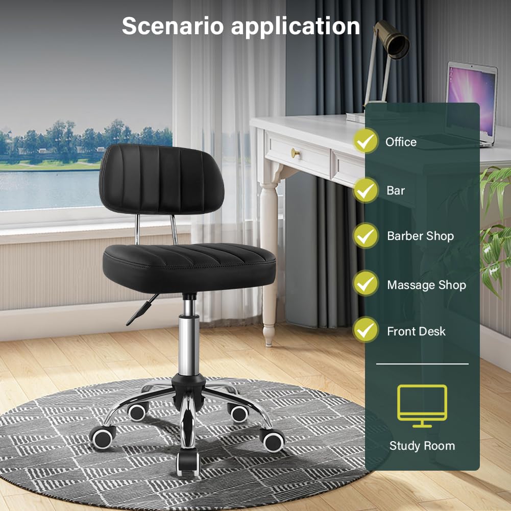 BFTOU close-up of sponge-filled backrest offering visible lumbar support and comfort