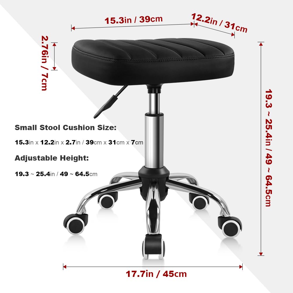 BFTOU wheel base side profile showing five casters for stable movement