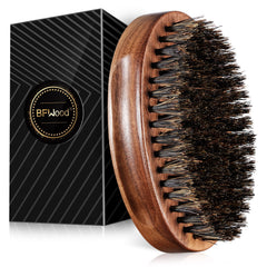 BFWood front view of black walnut brush showing solid craftsmanship and control