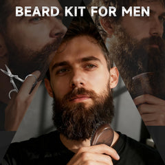 BFWood boar bristle brush close-up distributing oils for smoother beard