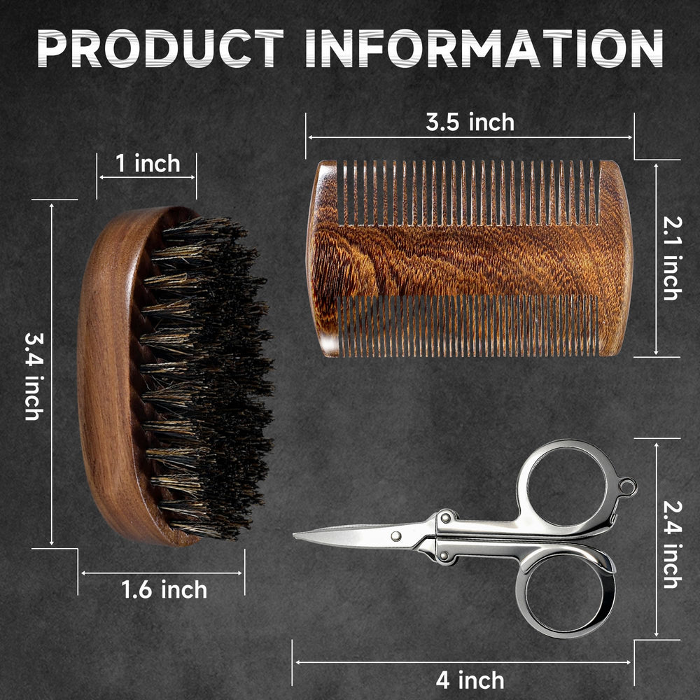 BFWood beard kit styled on bathroom vanity for everyday grooming routine