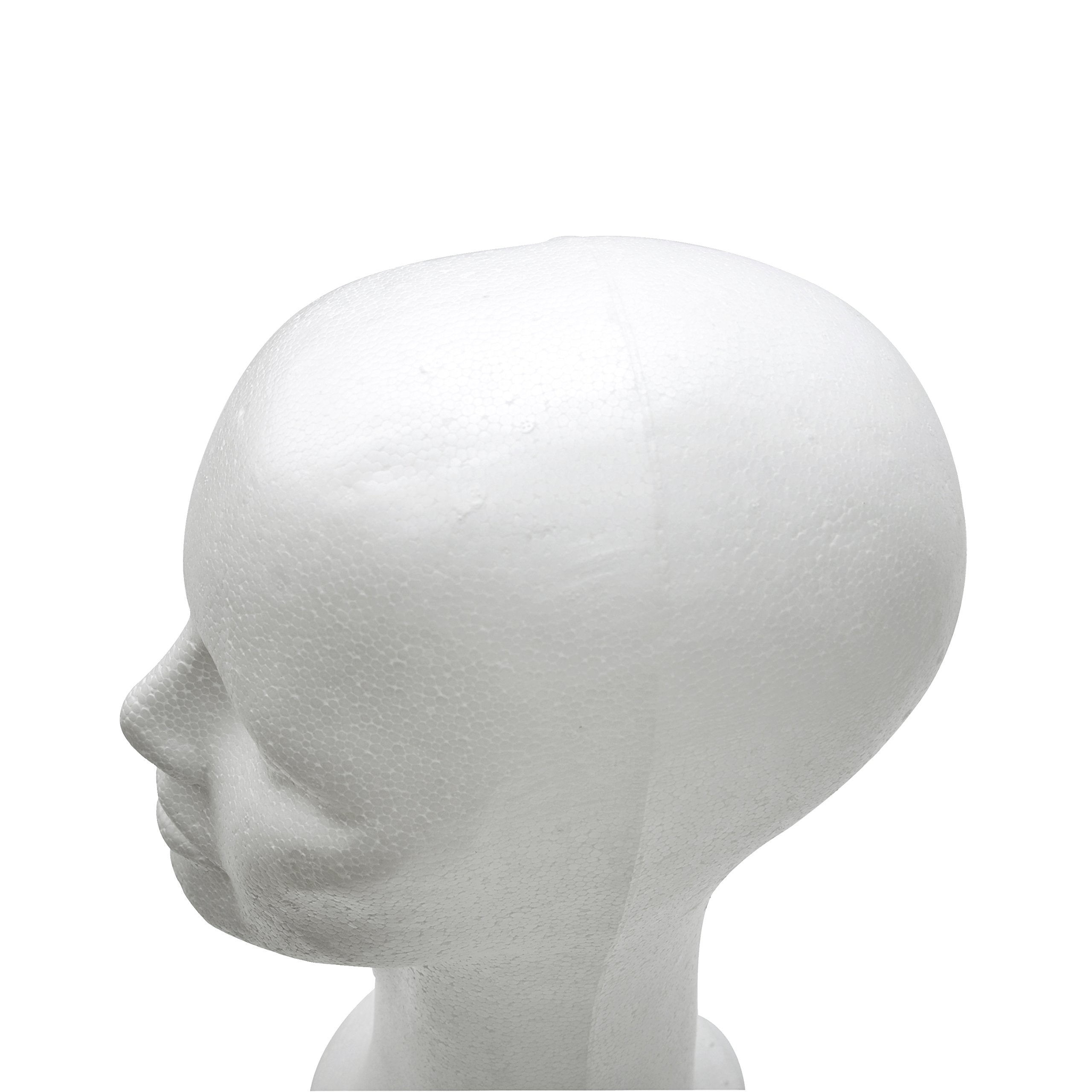 BHD BEAUTY wig-in-use on manikin demonstrating hands-free styling benefit