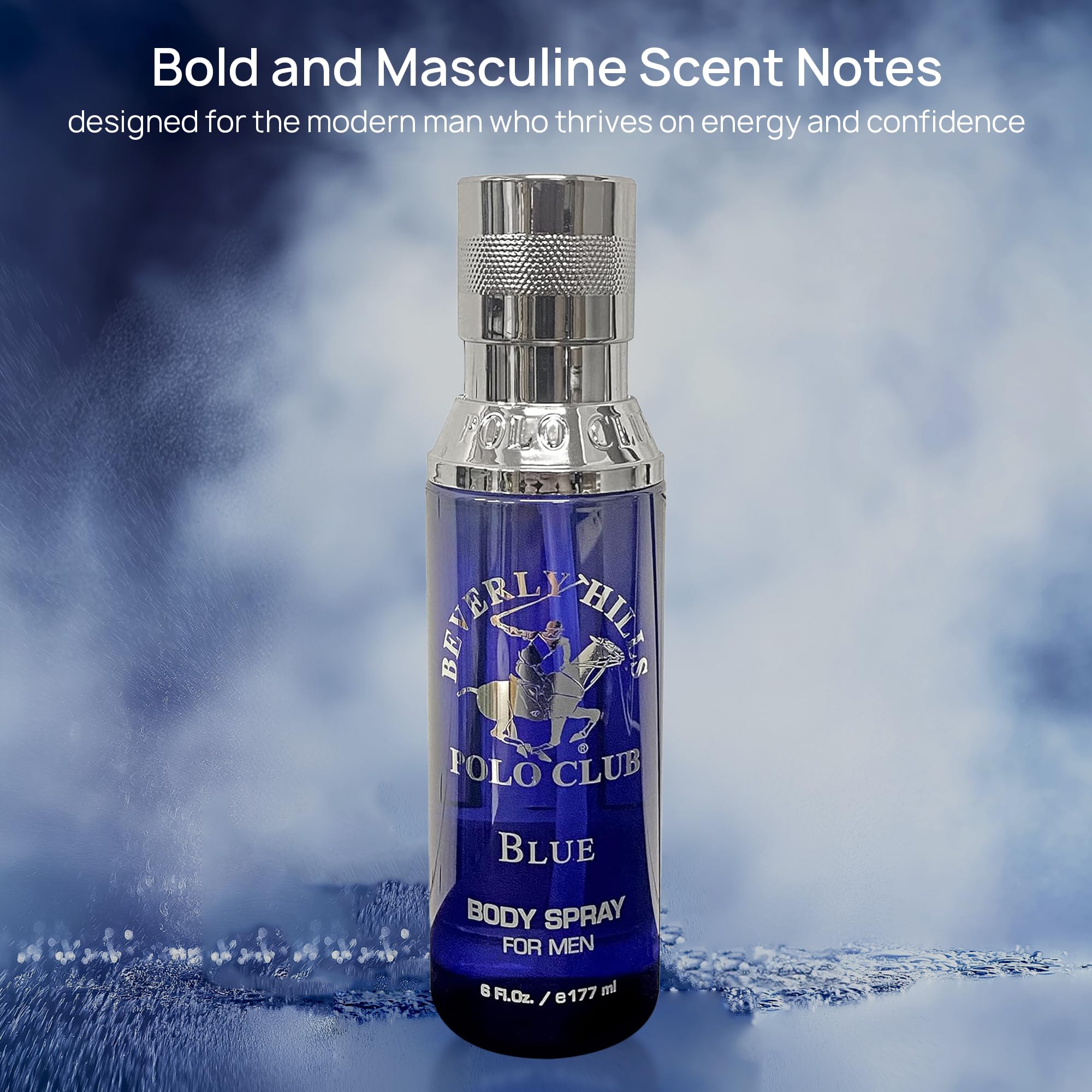 Beverly Hills Polo Club spray in action offering quick refresh and confidence