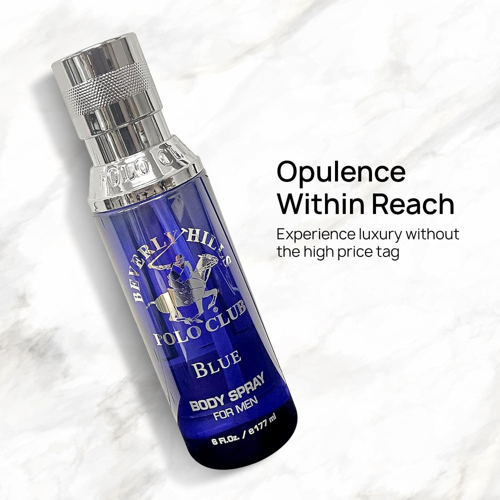 Beverly Hills Polo Club fine mist texture demonstrating even fragrance distribution
