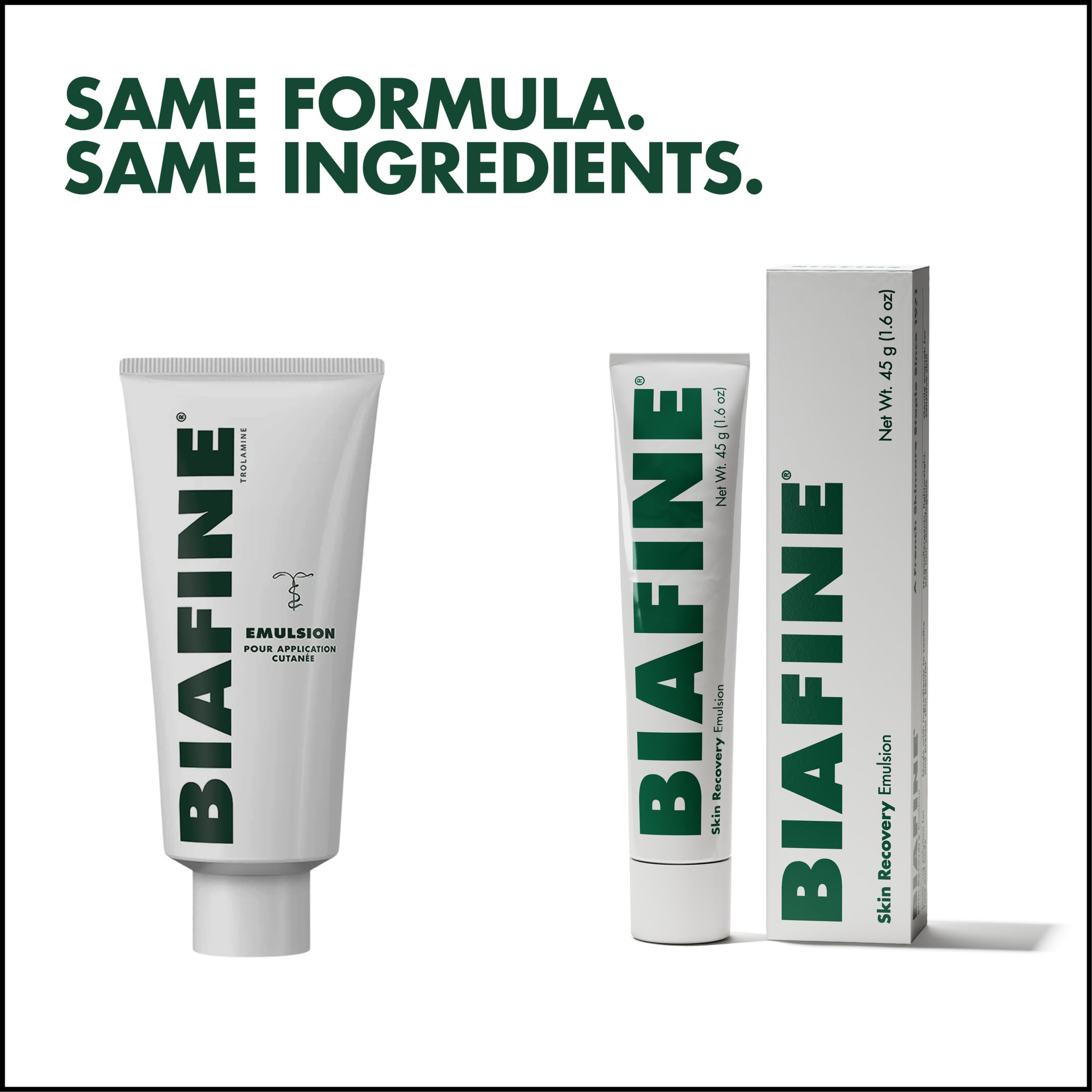 BIAFINE on bathroom counter styled scene showing everyday skincare routine benefit