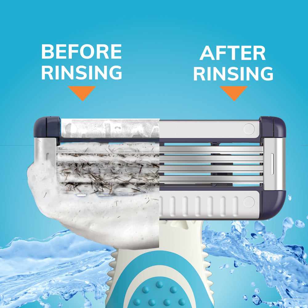 BIC shaving foam in use with razor demonstrating comfortable glide