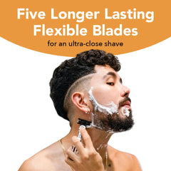 BIC Flex 5 precision edge back for defining sideburns and necklines