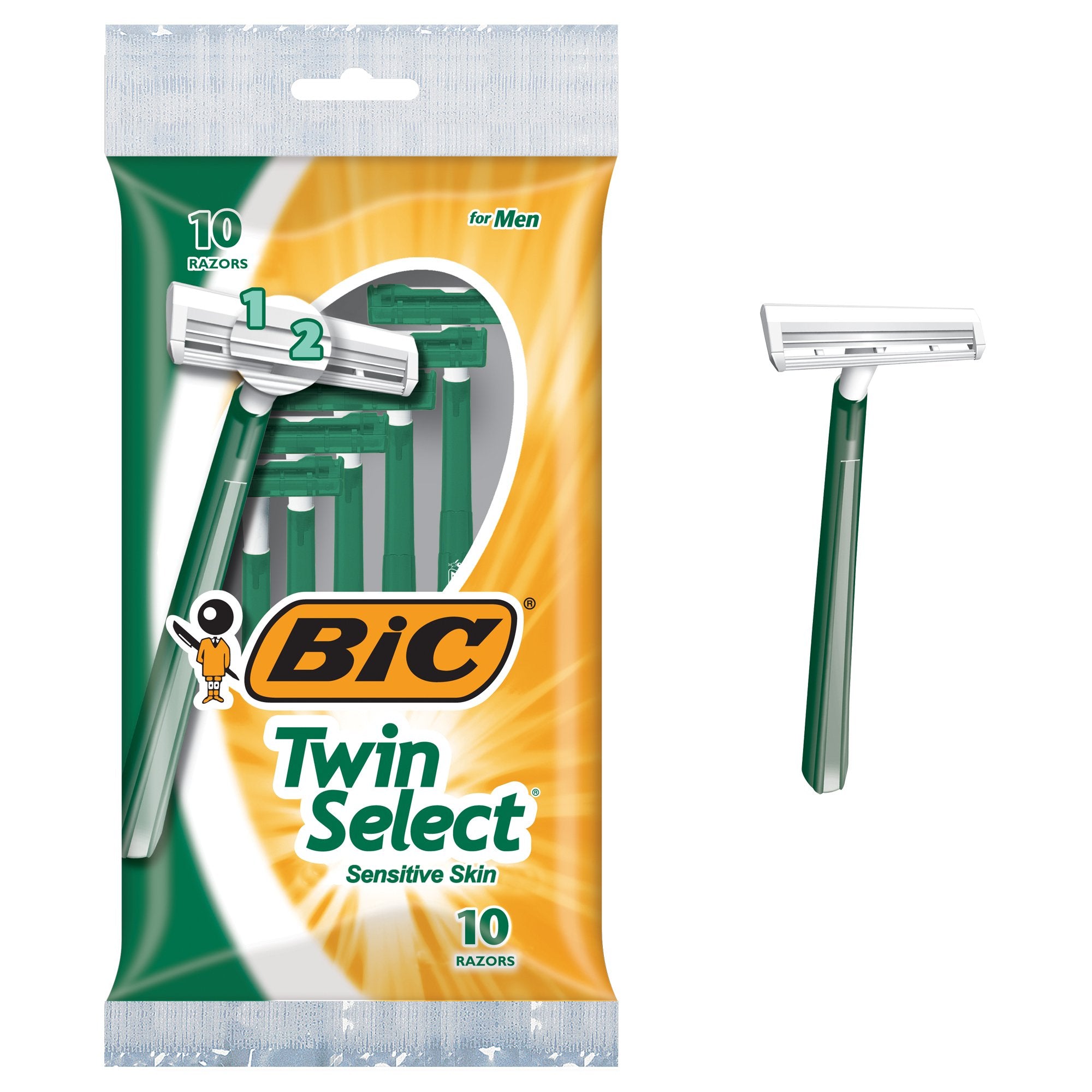 BIC front packaging showing three 10-count packs and clear product information, convenient storage