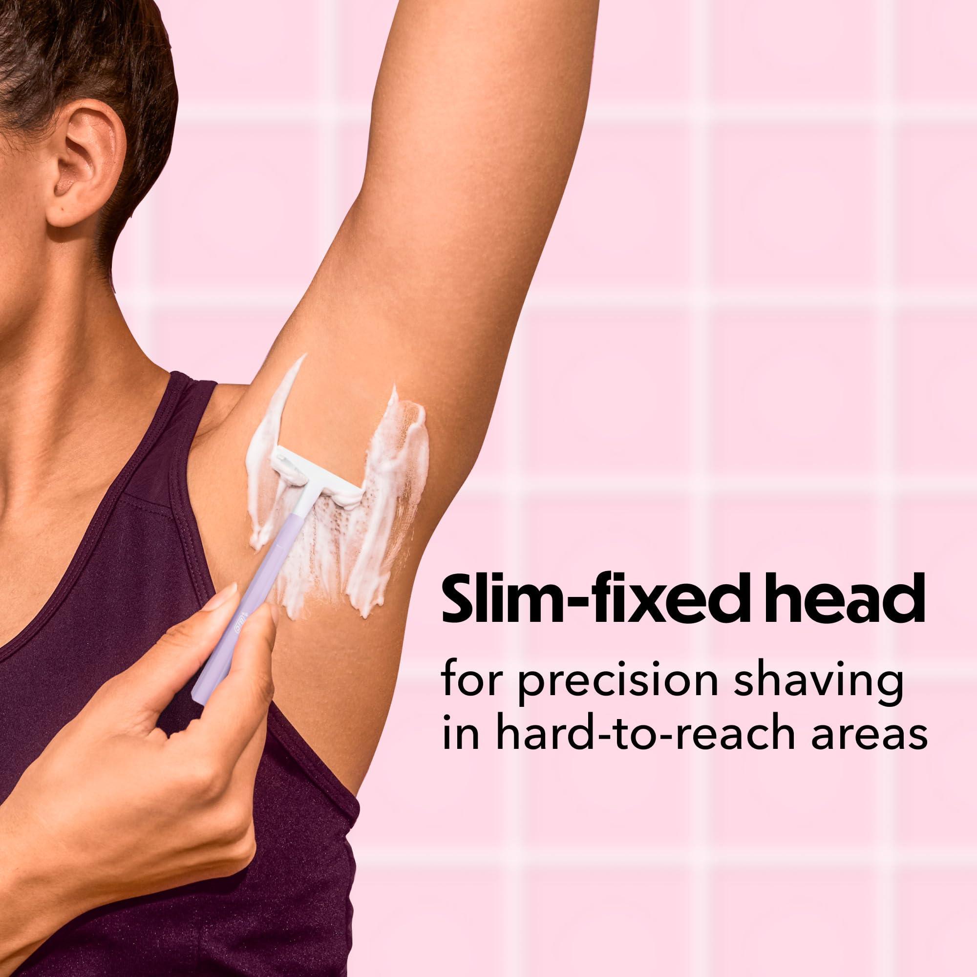 BIC Silky Touch snapped-on protective cover demonstrating safe travel and blade protection