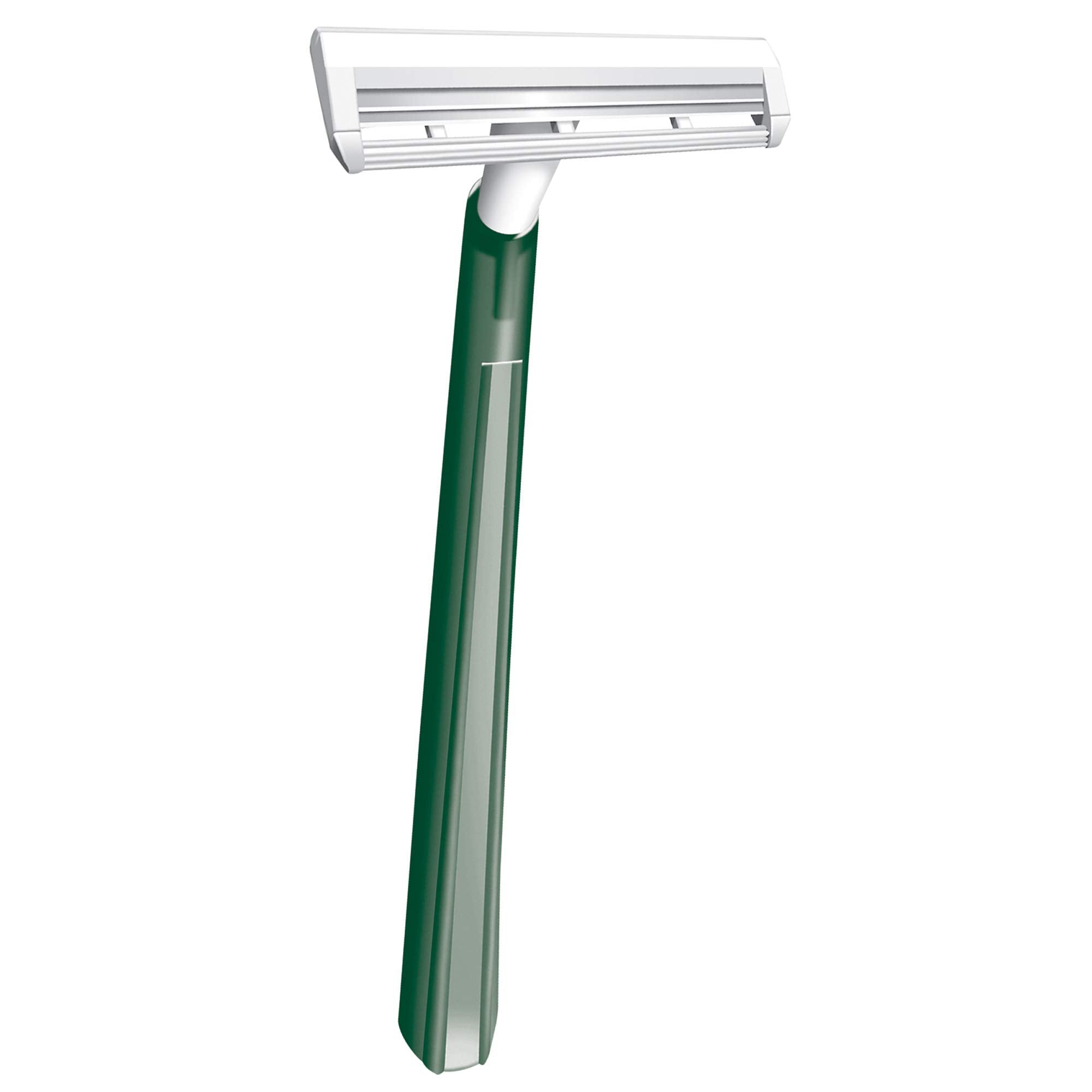 BIC travel razor beside toiletry items showing compact size for on-the-go grooming