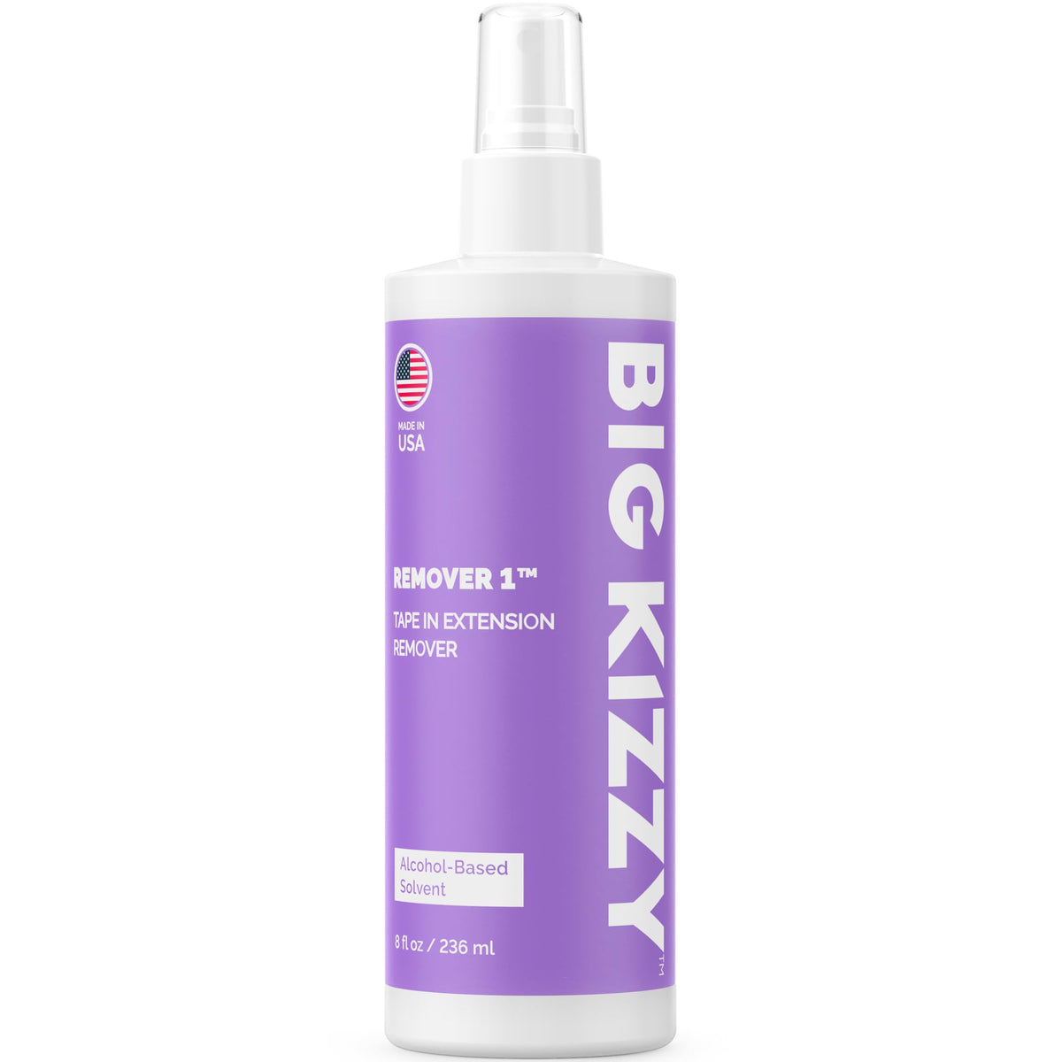 Big Kizzy bottle front label showing product name and clear size benefit