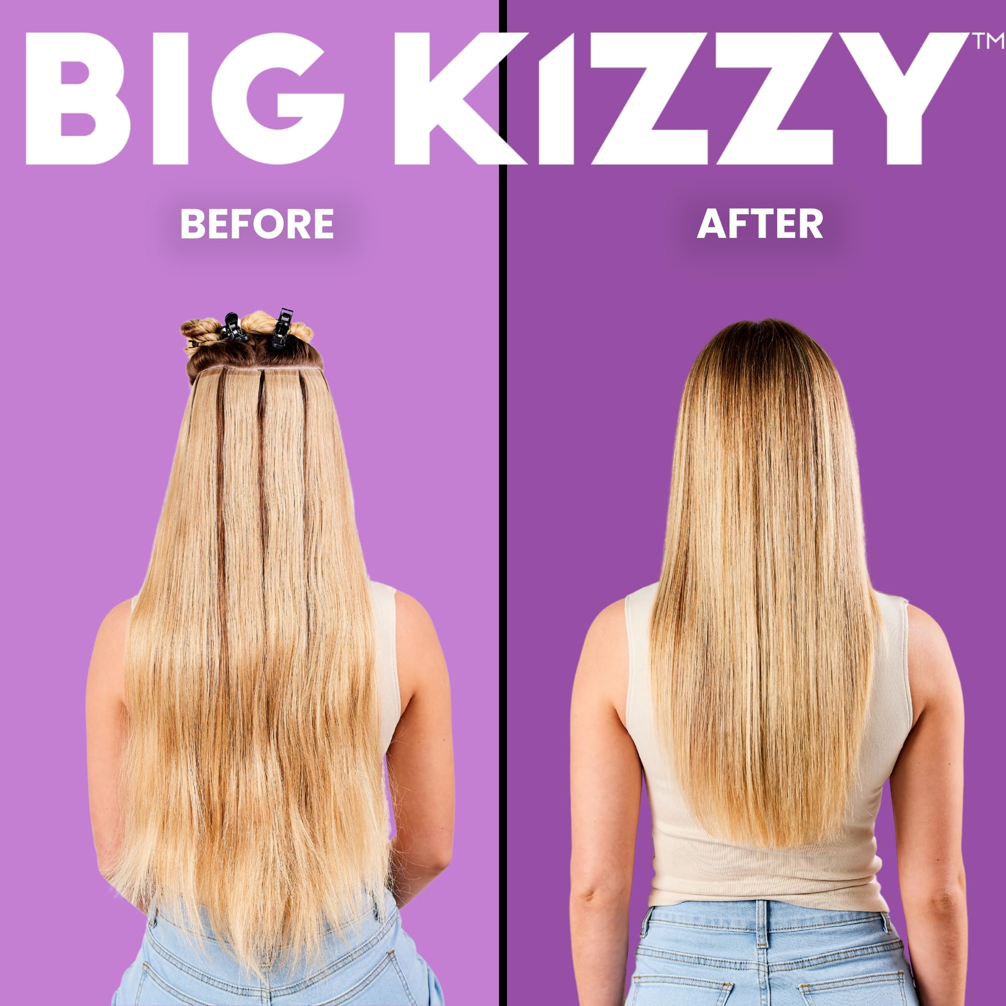 Big Kizzy used by stylist chairside to speed up extension removal process