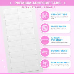 Big Kizzy tape tab close-up showing adhesive texture and strong bond detail