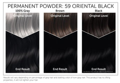 Bigen powder texture close-up highlighting easy water activation