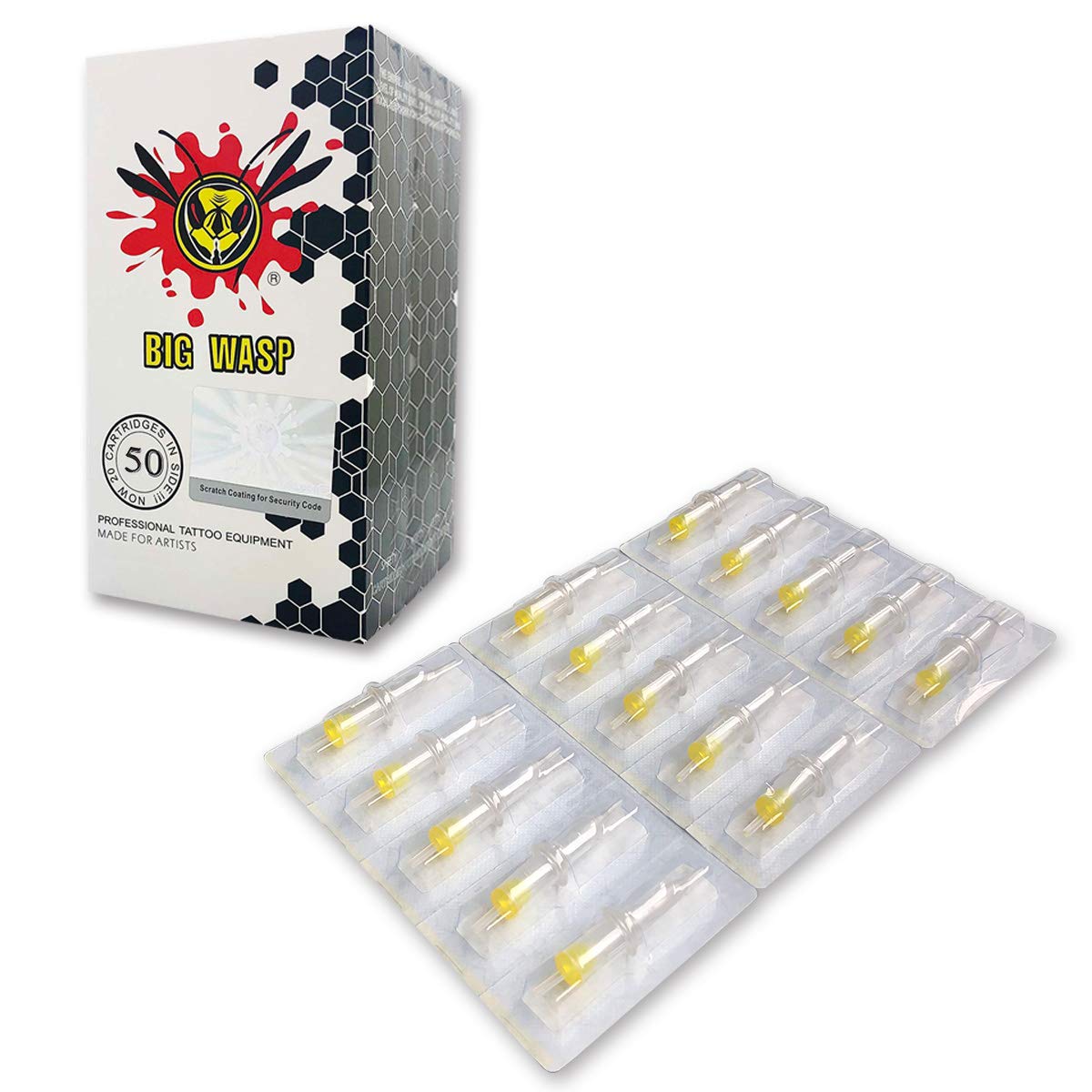 BIGWASP individually sealed cartridge package emphasizing hygiene and storage benefit