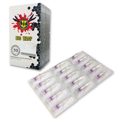 BIGWASP cartridges lined up by size illustrating assortment for varied coverage