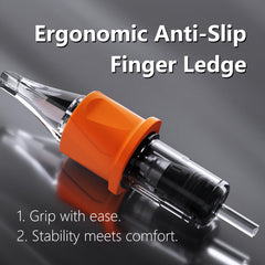 BIGWASP finger ledge detail providing ergonomic grip and reduced hand fatigue