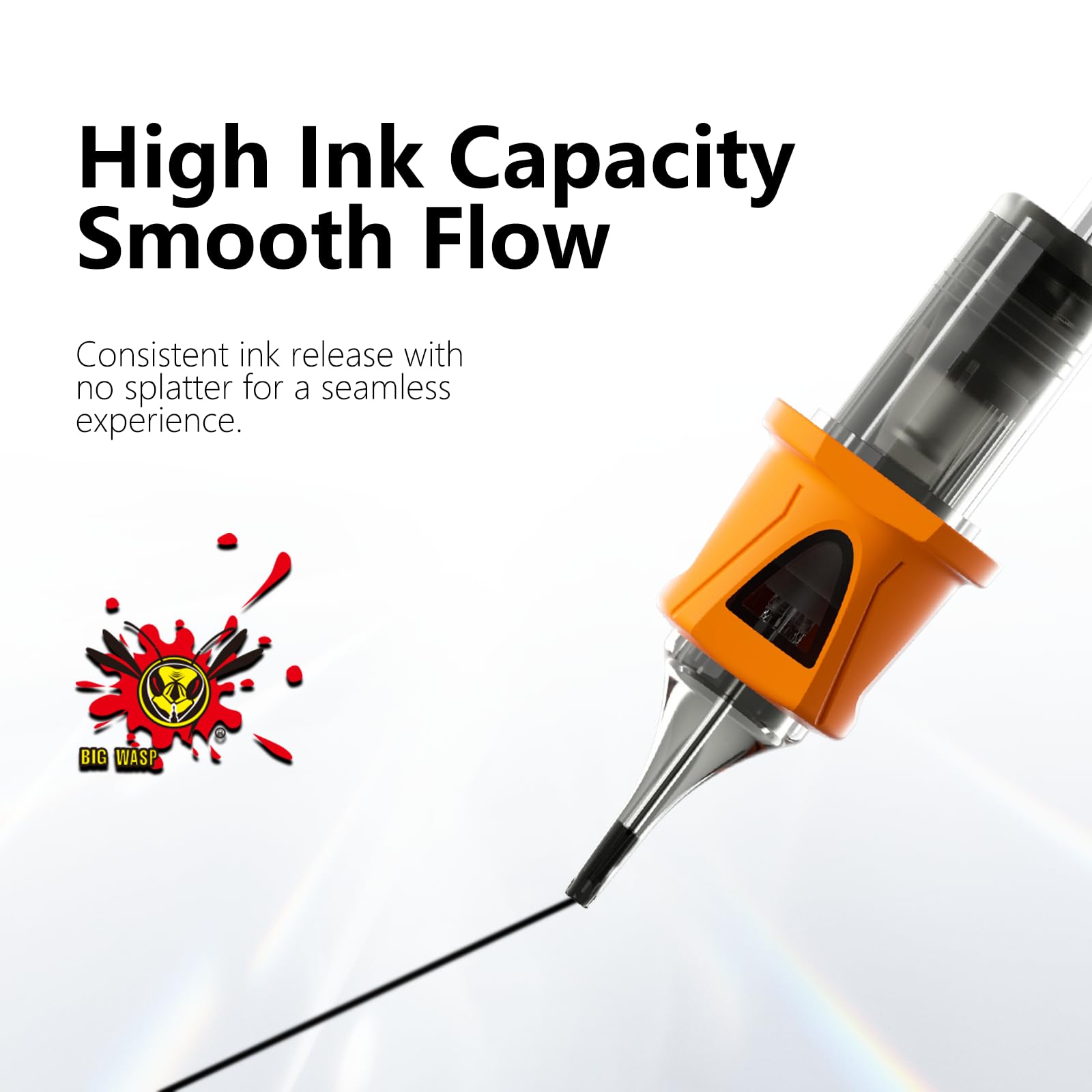 BIGWASP individually sealed cartridge highlighting sterile single-use convenience