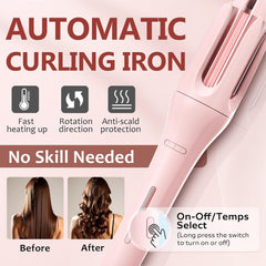 BILITOK ceramic barrel close-up highlighting 1.2-inch cone that smooths hair for shiny curls