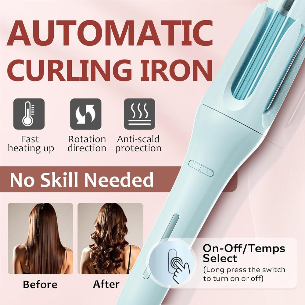 BILITOK curler LCD display and control buttons for quick setting changes