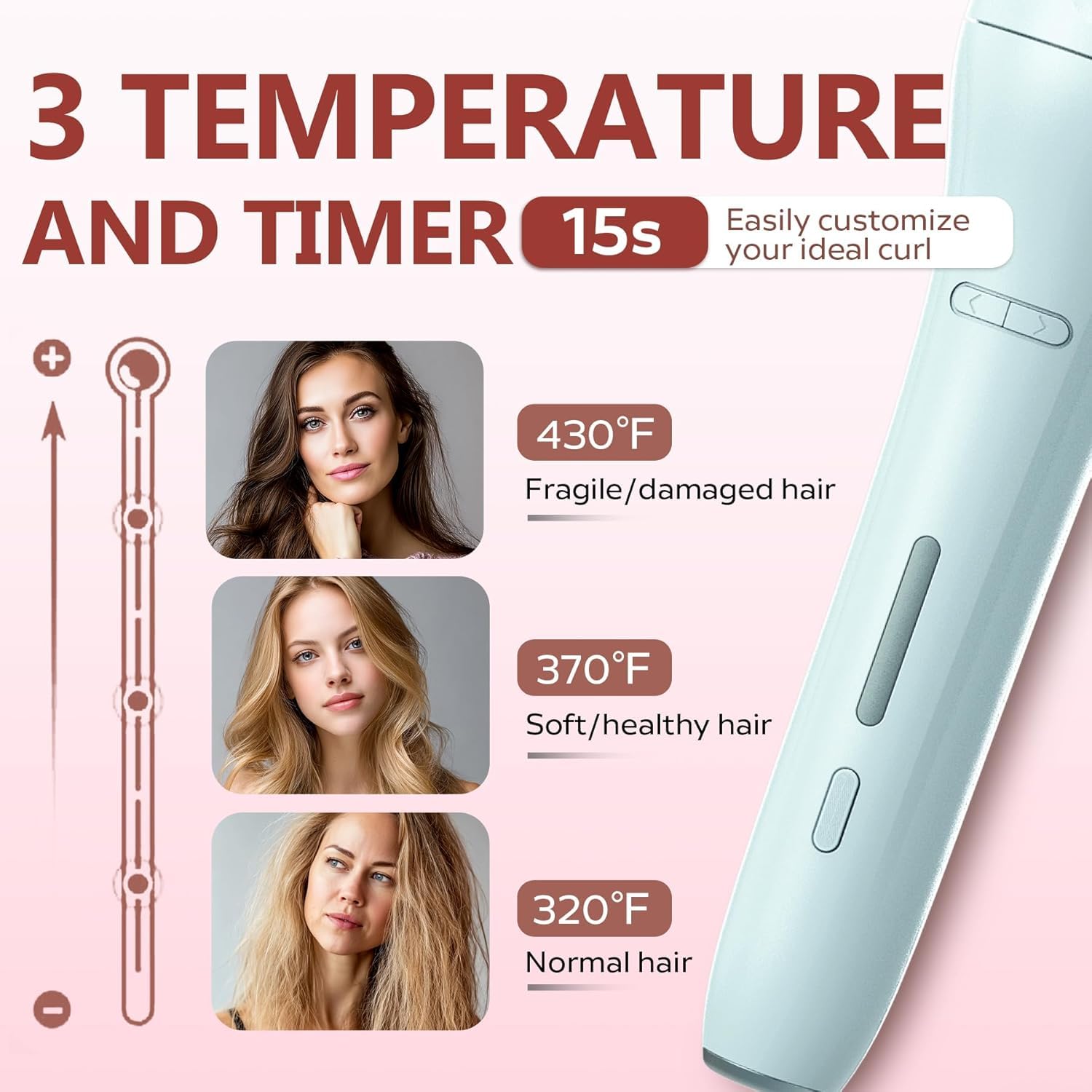 BILITOK curler held in hand to show size and travel-friendly convenience