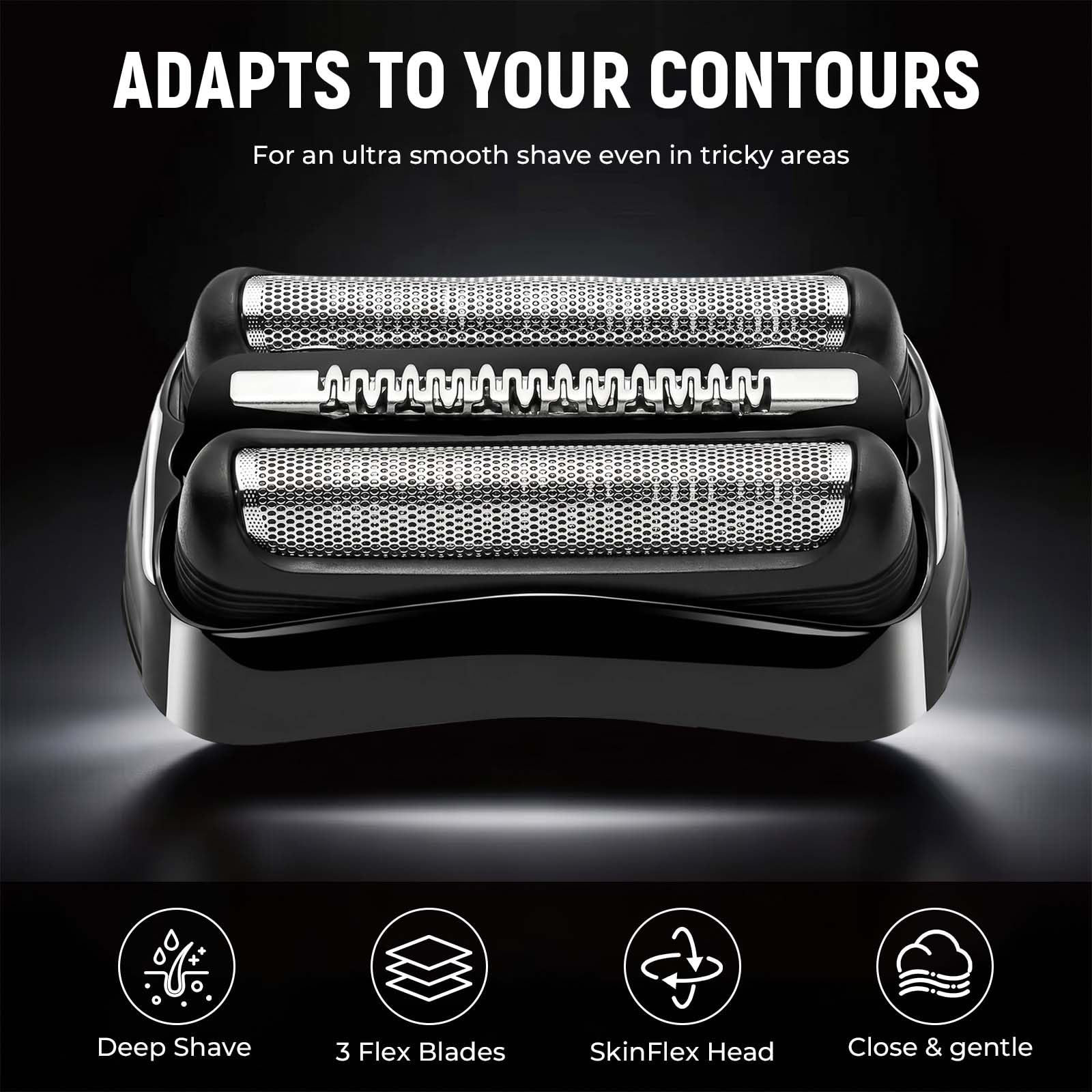 BILLAR close-up of hypoallergenic silver foil highlighting gentle contact