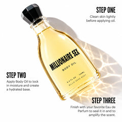 Billie Gene Body ingredient close-up with jojoba and shea butter, emphasizes nourishing blend