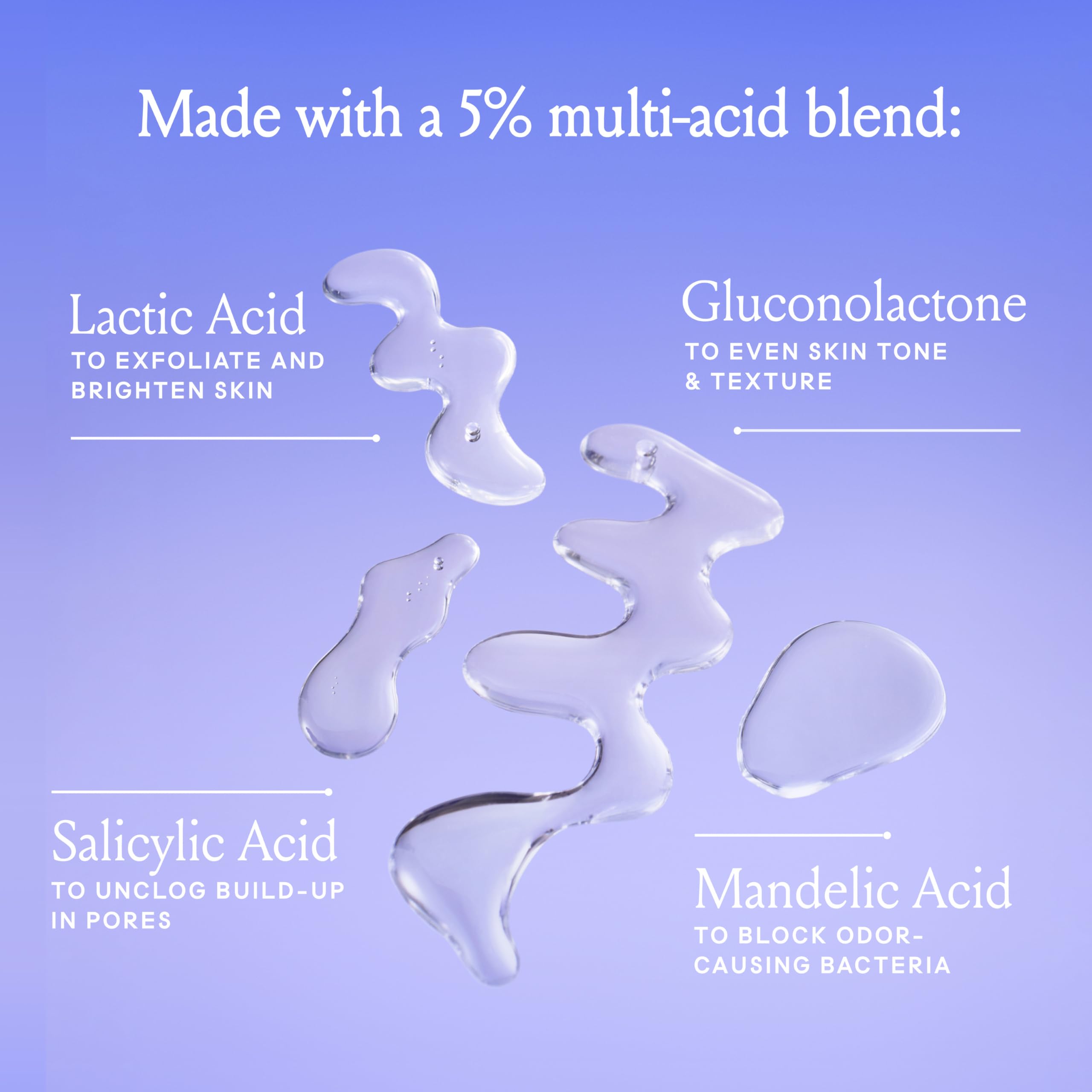 Billie label close-up highlighting ingredients and claims