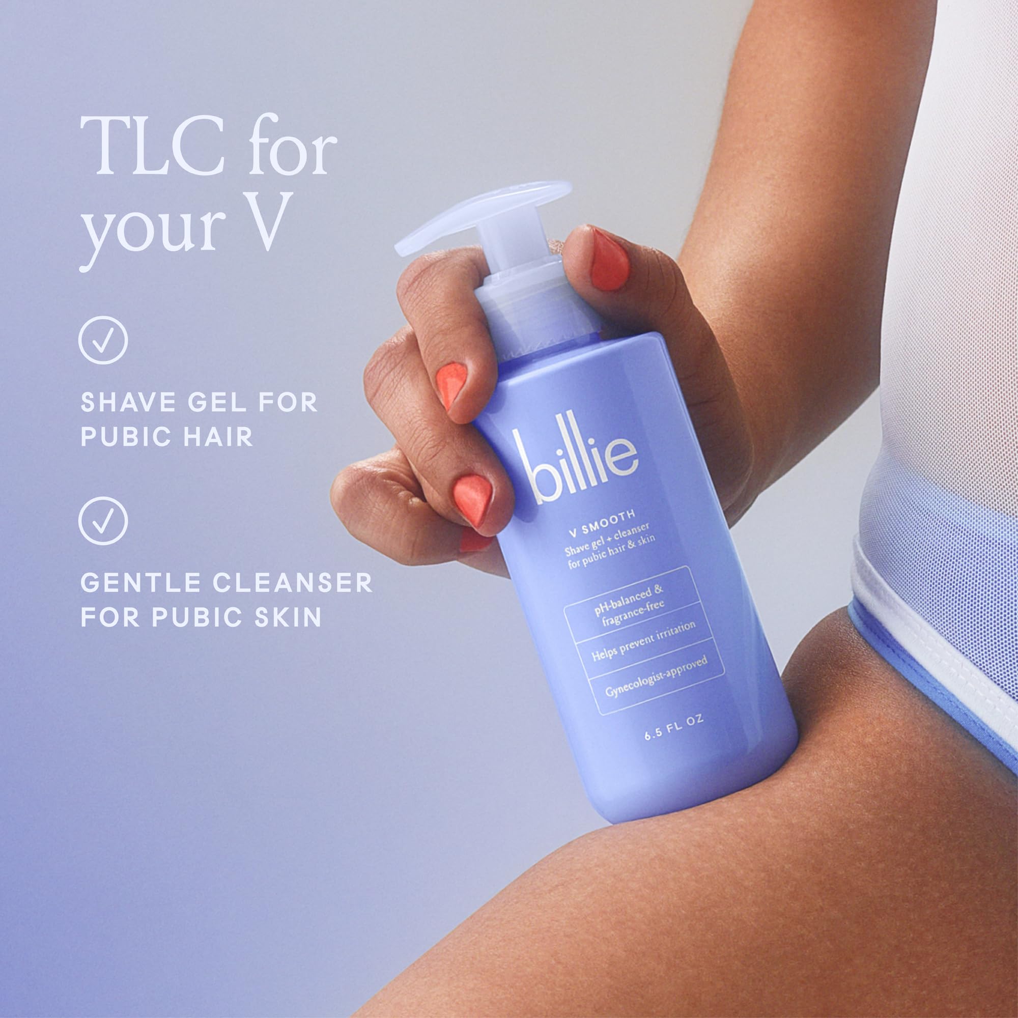Billie open gel texture demonstrating smooth application