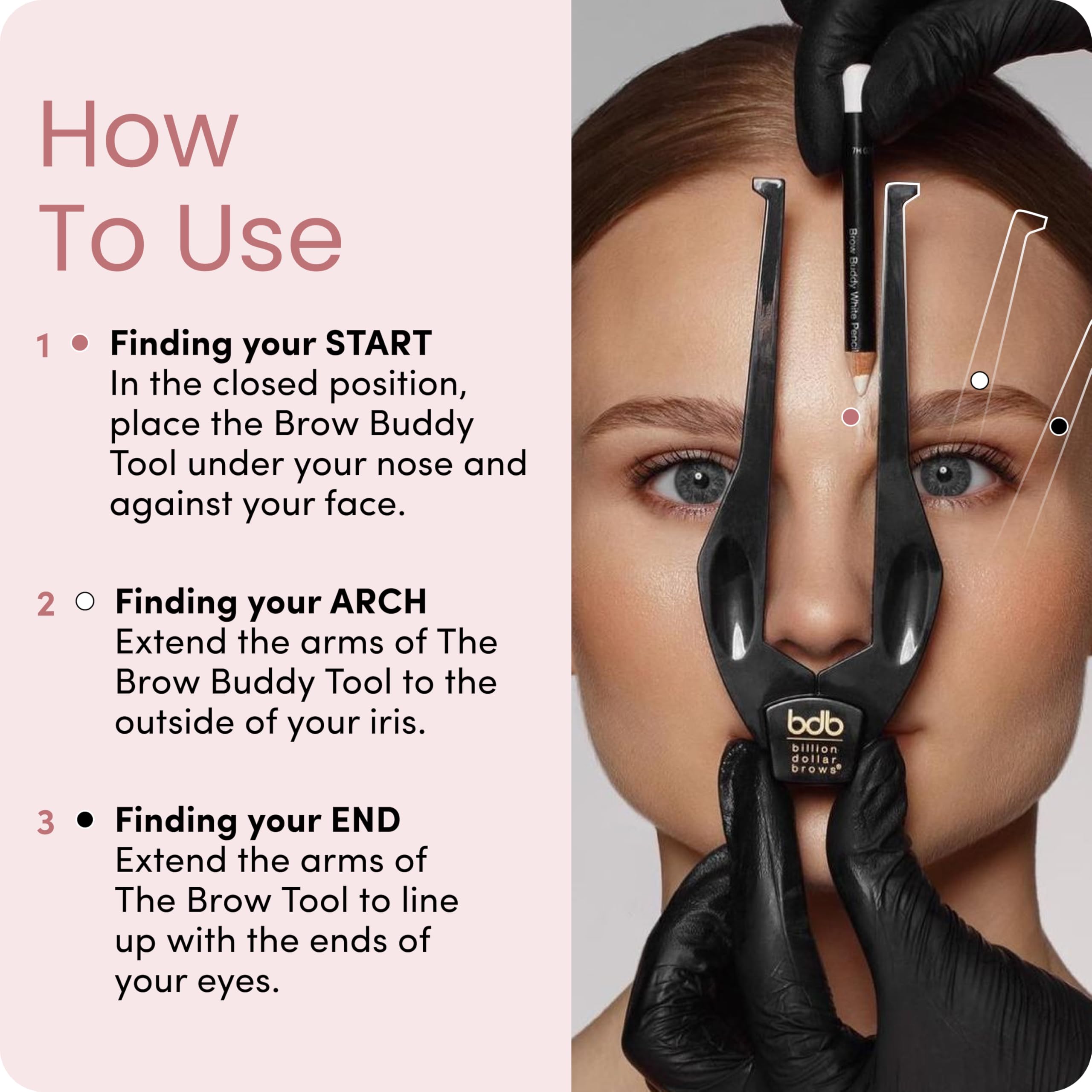 billion dollar brows before and after outline illustrating improved symmetry