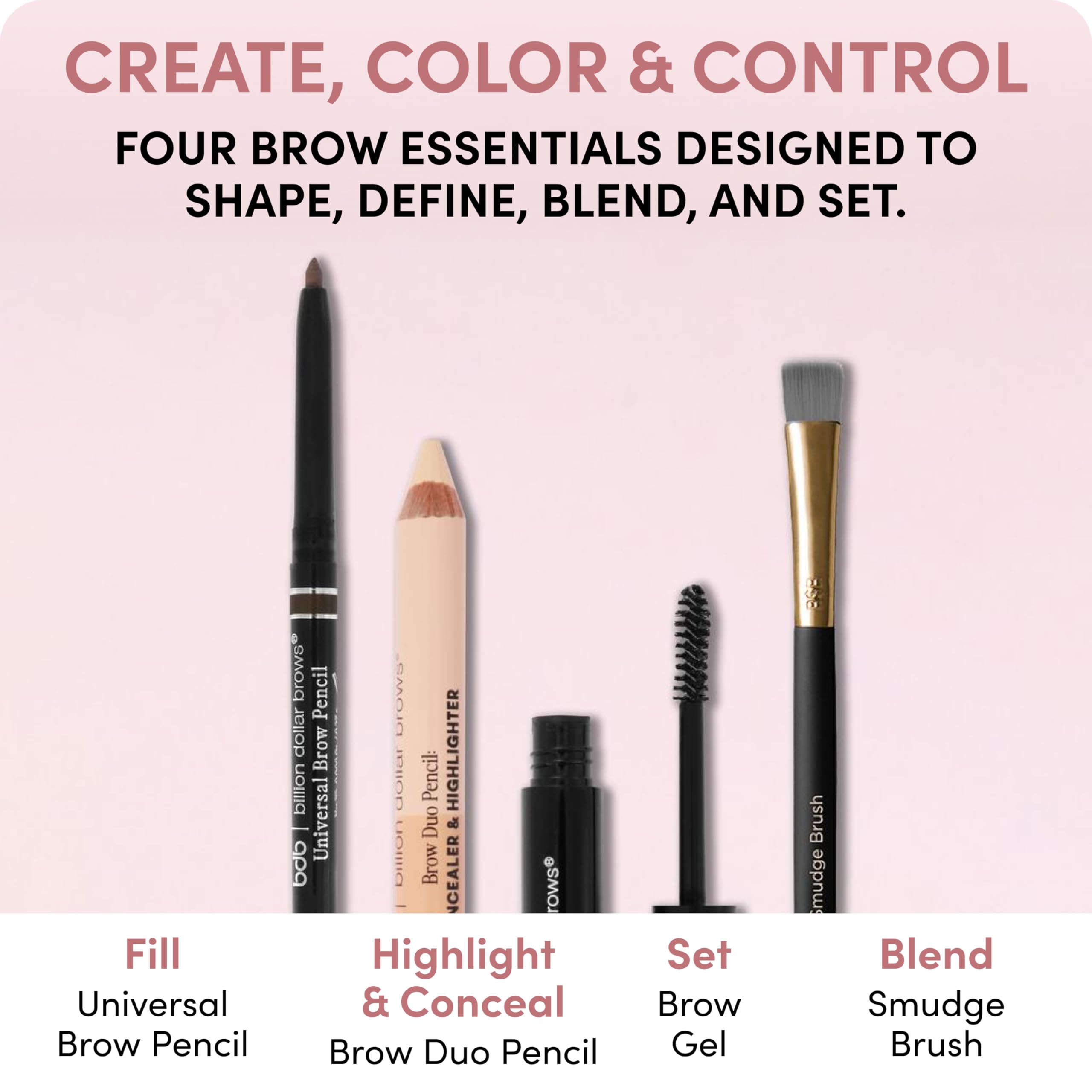 billion dollar brows clear brow gel texture shot highlighting non-flaking hold and smooth finish