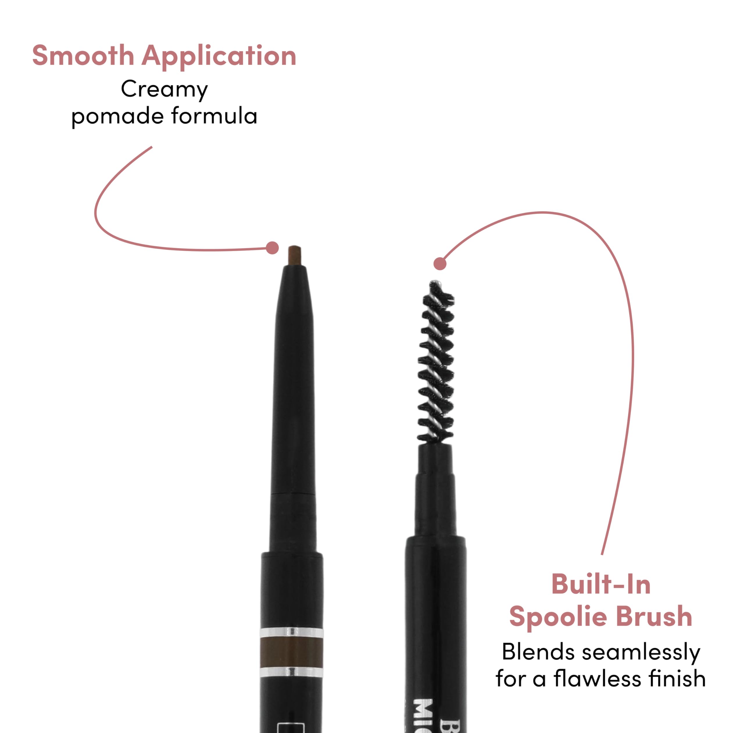 billion dollar brows swatch strokes on skin showing texture and buildable pigment