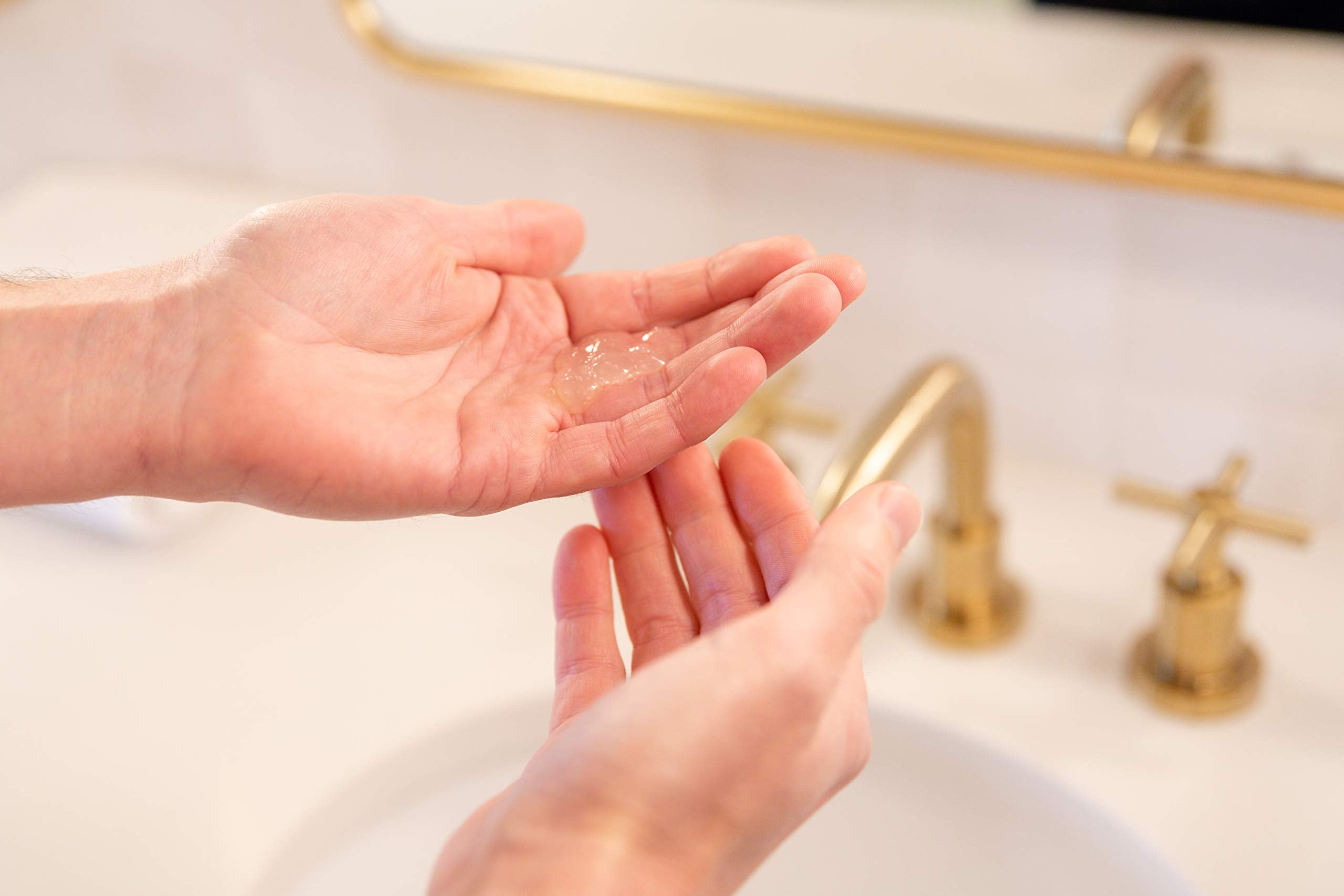 Billy Jealousy in-shower use demonstrating easy rinse and skin contact