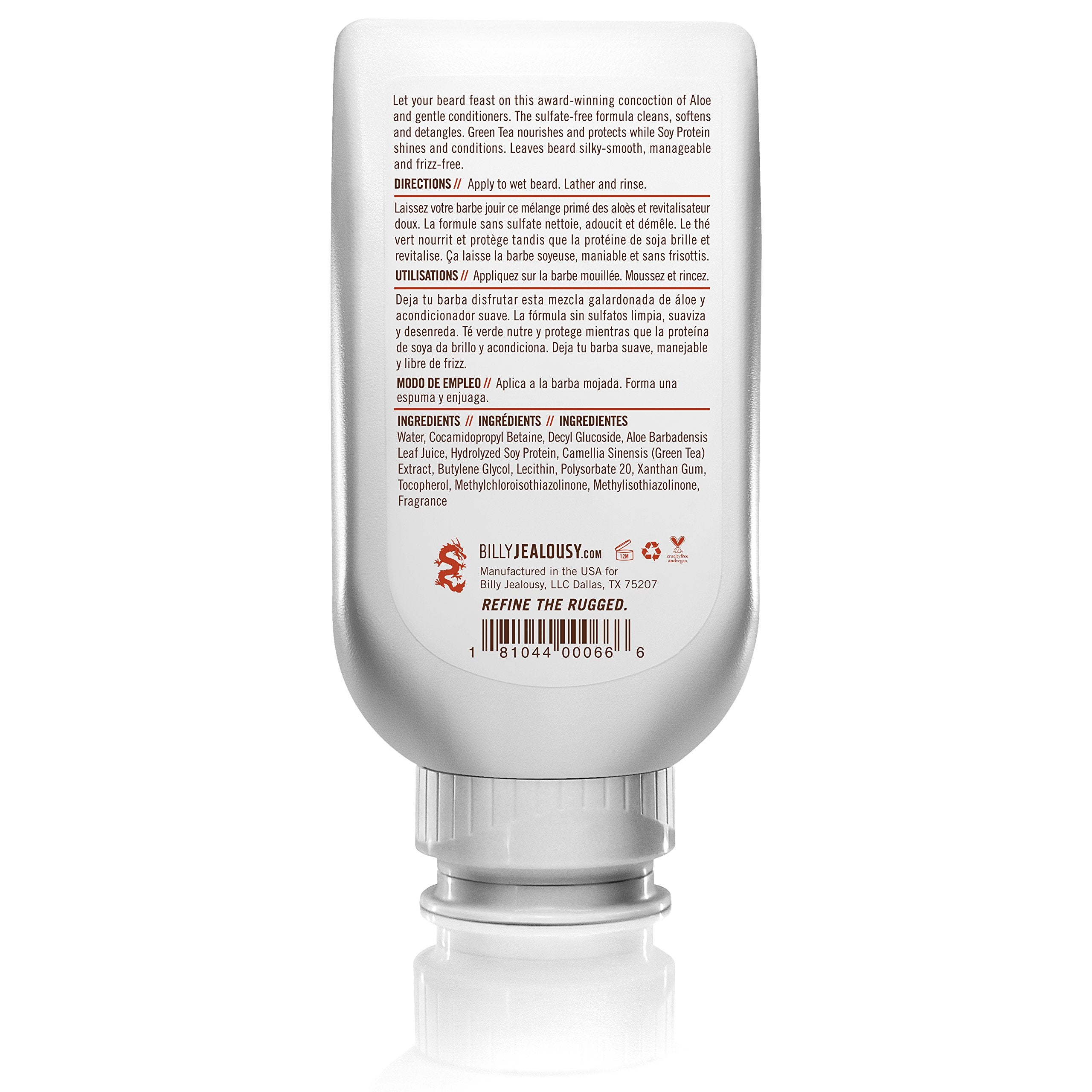 Billy Jealousy pump dispenser ready for easy one-handed application