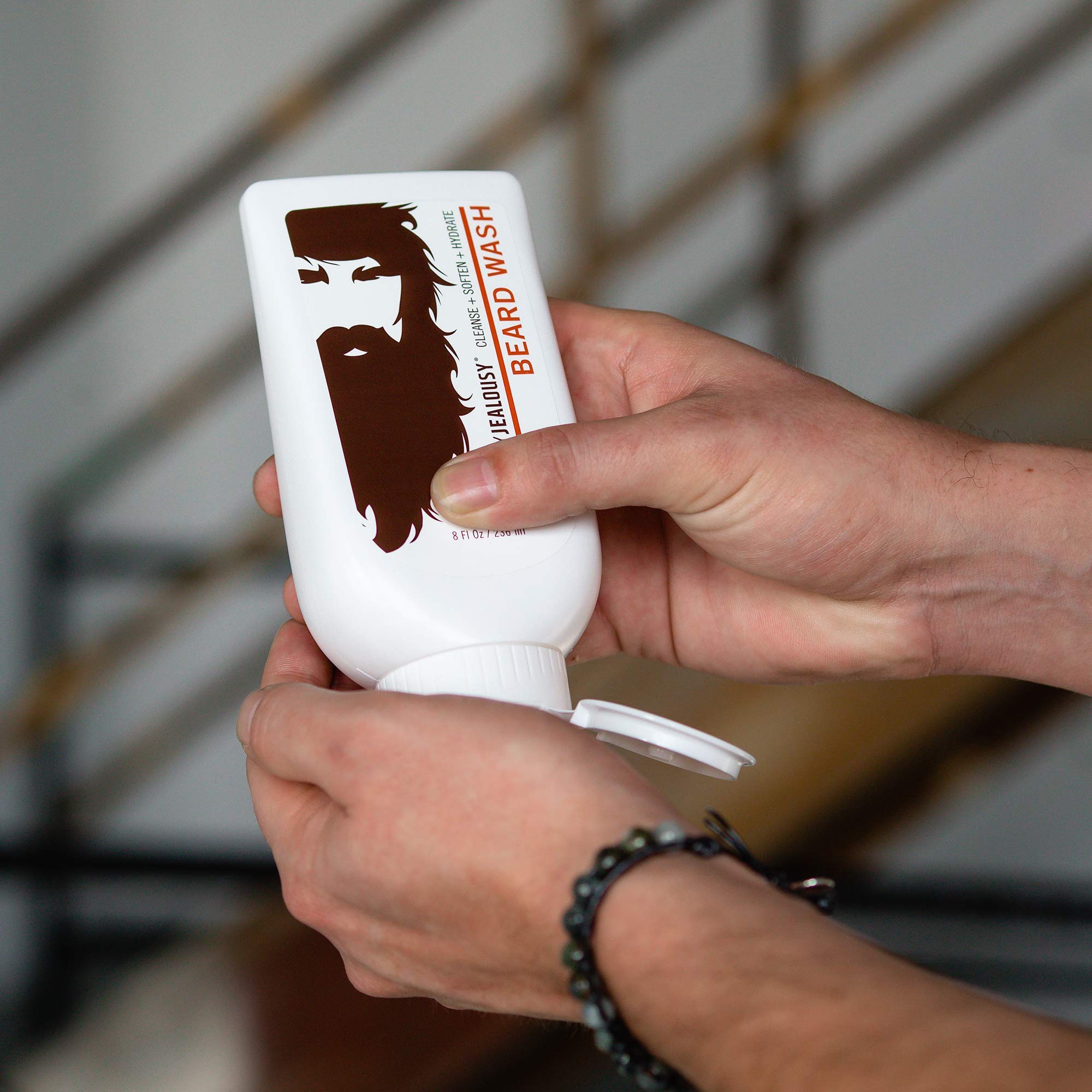 Billy Jealousy paired with beard oil to suggest a full grooming routine
