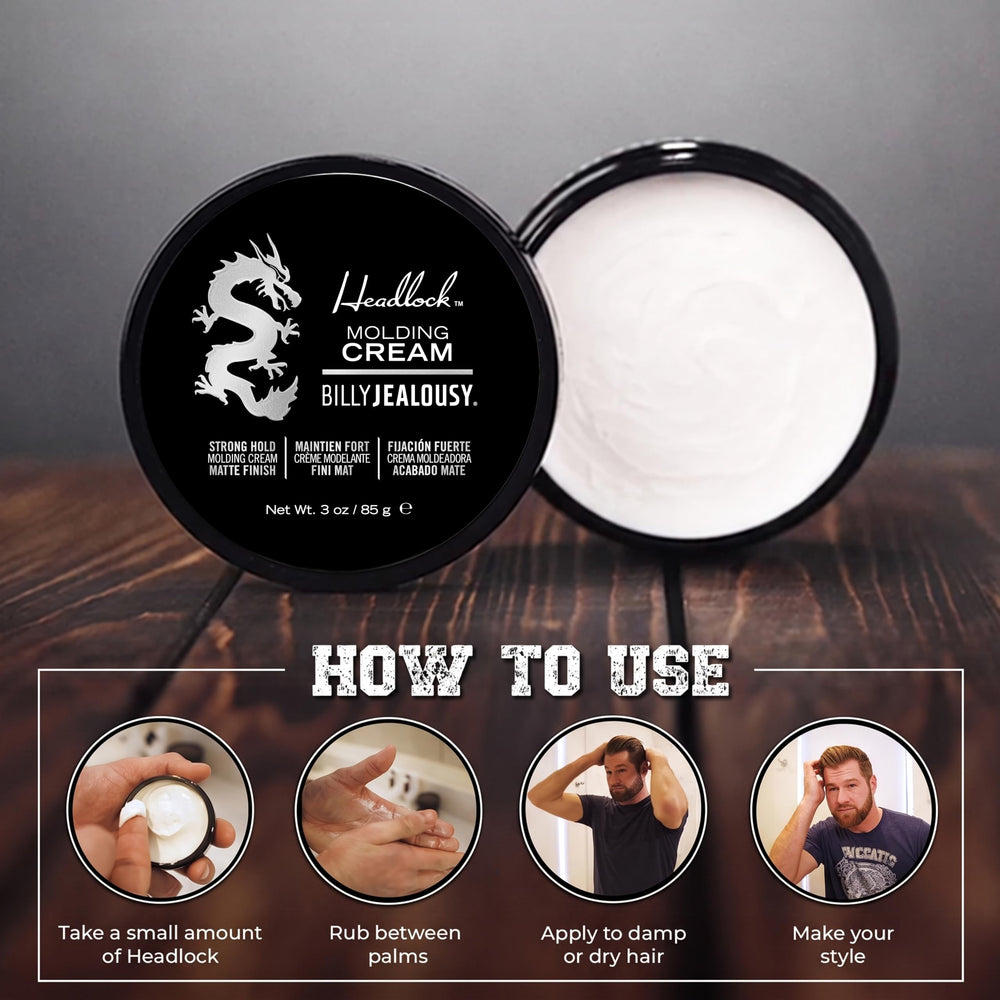 Billy Jealousy hands applying cream demonstrating easy to work through