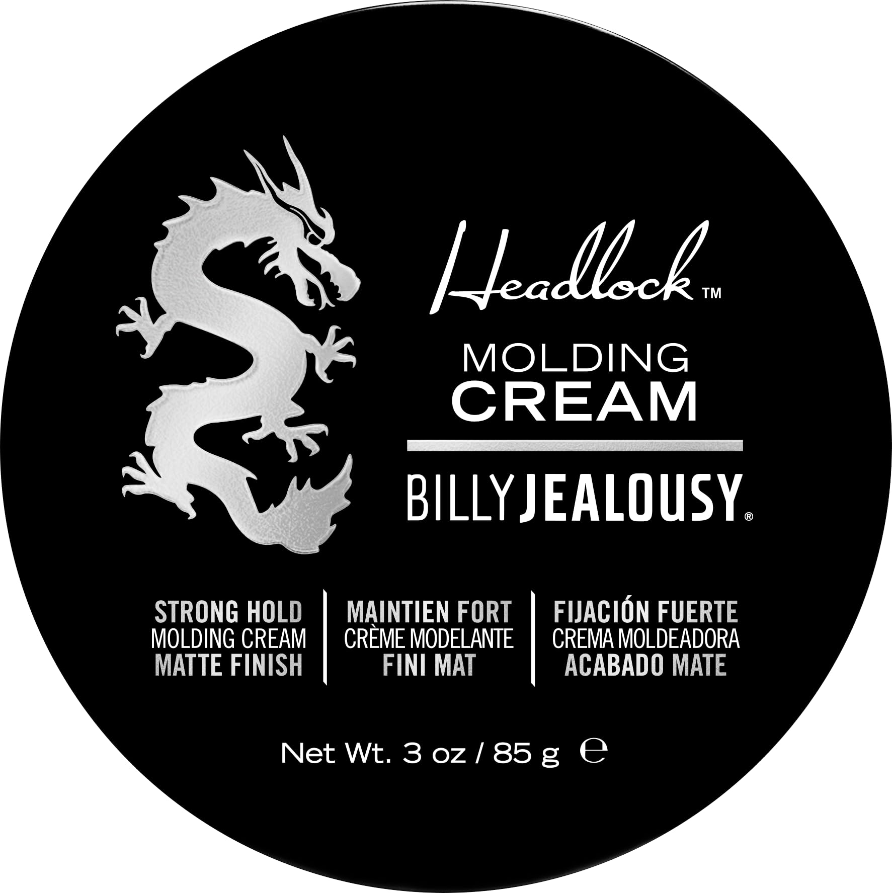 Billy Jealousy front jar shot showing product branding and compact size benefit