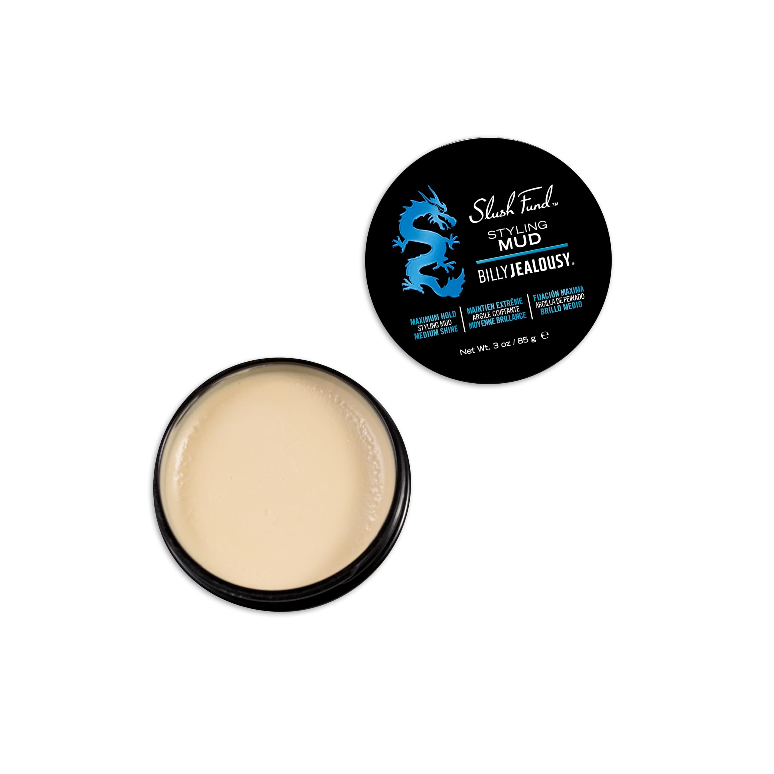 Billy Jealousy mud texture close-up highlighting matte grip and texture benefit