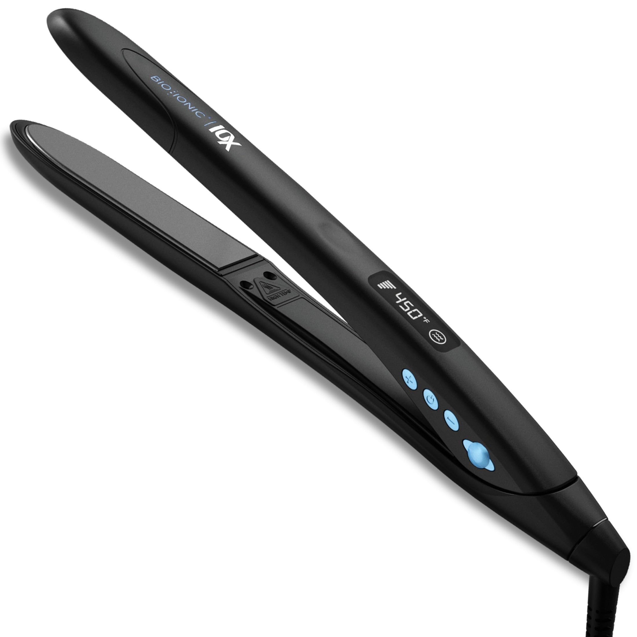 Bio Ionic front view showing sleek design and benefit of precise styling