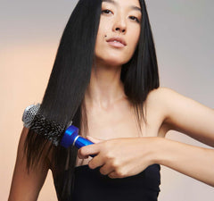 BIO IONIC bristle closeup highlighting NanoIonic crimped tips for reduced frizz