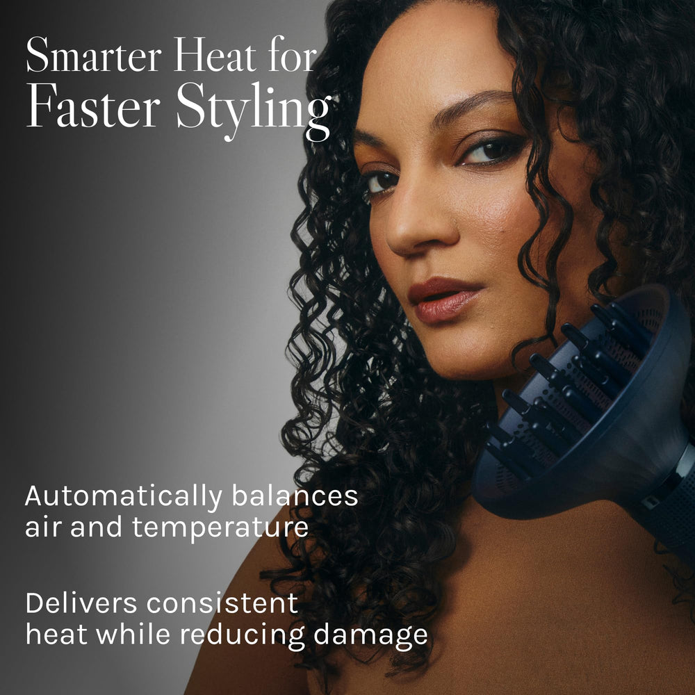 BIO IONIC control panel showing three heat and three speed settings for customization
