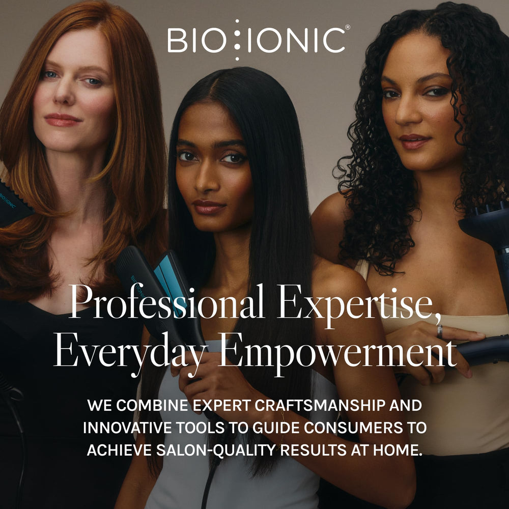 Bio Ionic creating soft waves to show versatile styling results benefit