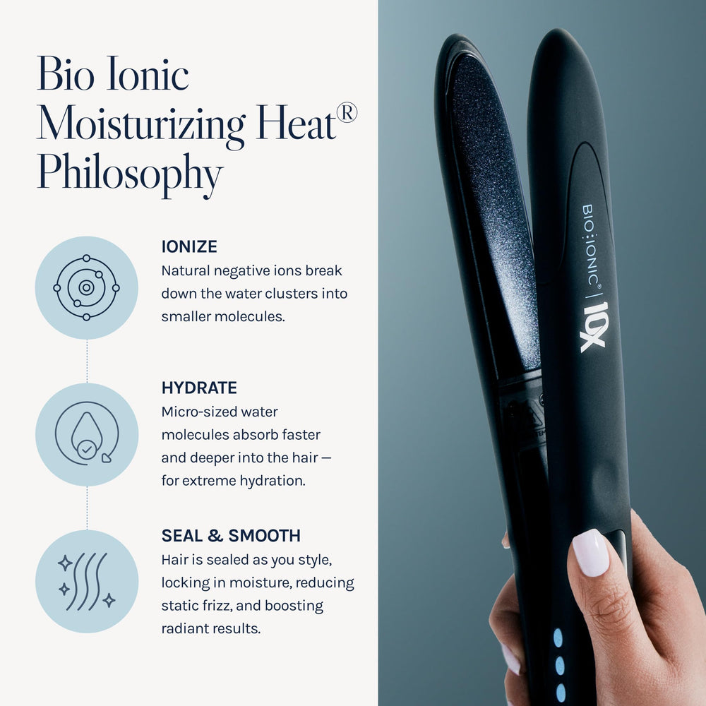 Bio Ionic digital temperature display for accurate heat control benefit